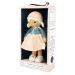 Bábika pre bábätká Chloe K Doll Tendresse Kaloo 32 cm v riflovom kabátiku z jemného textilu v da