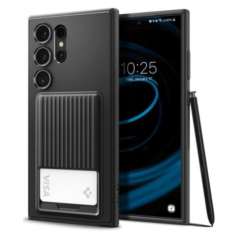 Kryt Spigen Liquid Slot, matte black - Samsung Galaxy S24 Ultra (ACS07310)