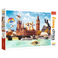 Trefl Puzzle 1000 Crazy City - Psy v Londýne