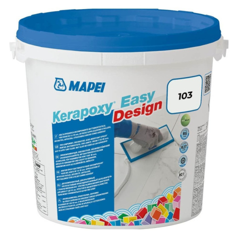 Škárovacia hmota Mapei Kerapoxy Easy Design Mesačná biela 3 kg R2T MAPXED3103