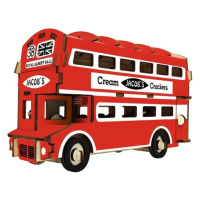 Woodcraft Drevené 3D puzzle Doubledecker