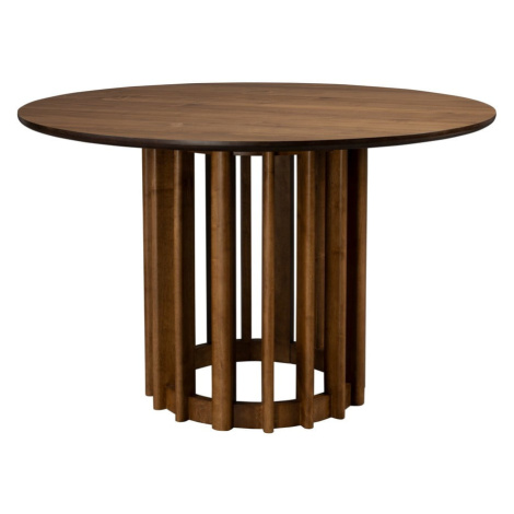 Okrúhly jedálenský stôl s doskou v dekore orechového dreva ø 120 cm Barlet – Dutchbone