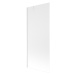 MEXEN/S - Next vaňová zástena FIX 80 x 150 cm, mrazené sklo, biela 895-080-000-00-30-20