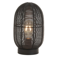 Čierna stolová lampa (výška 30 cm) Ophra - Light & Living