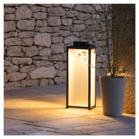 Solárna LED lampa Tradition, antracitová, výška 65 cm