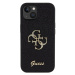 Guess PU Fixed Glitter 4G Metal Logo Apple iPhone 15 GUHCP15SHG4SGK Black