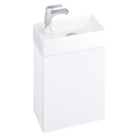 Kúpeľňová skrinka pod umývadlo Ravak Veda 40x50x22 cm biela/biela lesk X000001386
