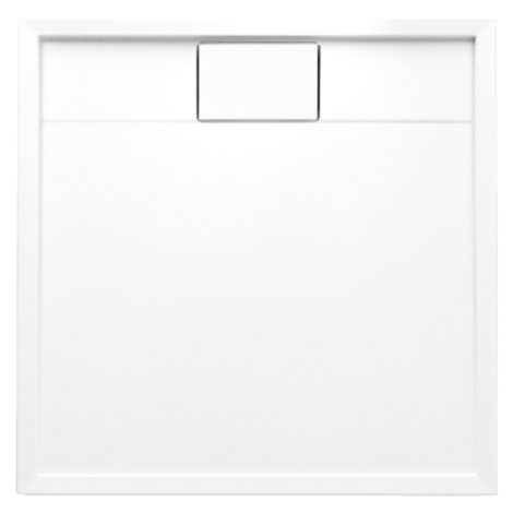 OMNIRES - BROOKLYN akrylátová sprchová vanička štvorec, 90 x 90 cm biela lesk /BP/ BROOKLYN90/KB
