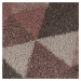 Kusový koberec DAKAR Nuru Pink / Cream / Grey Rozmery koberca: 60x230