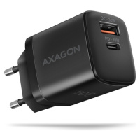 AXAGON ACU-PQ30 nabíjačka do siete 30W USB-A + USB-C čierna