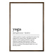 Plagát 50x70 cm Yoga – Wallity