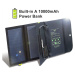 Allpowers Skladateľná solárna nabíjačka Allpowers 21W a 5V/9V/12V 3xUSB + 10000mAh batéria
