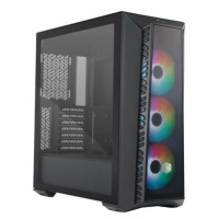 Cooler Master case MasterBox 520 Mesh, ATX, bez zdroja, priehľadná bočnica, čierna