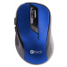 C-TECH Mouse WLM-02, čierno-modrá, bezdrôtová, 1600DPI, 6 tlačidiel, USB nano prijímač