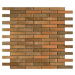 Kamenná mozaika Premium Mosaic Stone oranžová 30x30 cm mat STMOS1575ORW