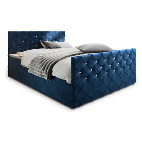 Expedo Čalúnená posteľ boxspring MINDY, 180x200,  magic velvet 2216