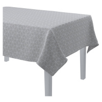 Dekoria Obrus na stôl obdĺžnikový, vzor kocky na sivom podklade, Sunny, 143-50