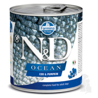 N&D DOG OCEAN Adult Codfish & Pumpkin 285g + Množstevná zľava zľava 15% 1+1 zadarmo