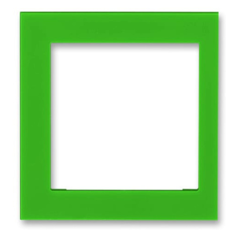 Rámcek 1-násobný s otvorom 55x55 krajný zelená Levit (ABB)