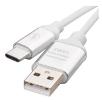 EMOS SM7025W USB kábel 2.0 A/M - C/M 1m biely