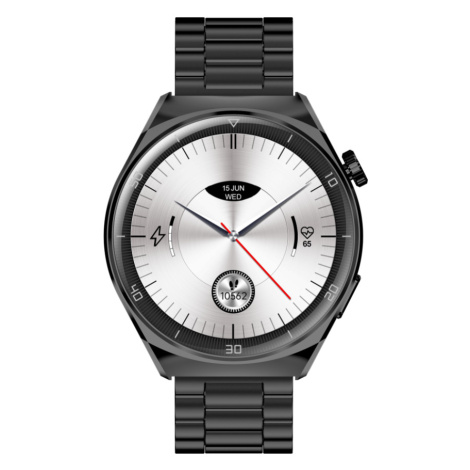 GARETT Smartwatch V12 Black steel Inteligentné hodinky