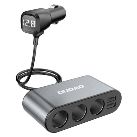 Autonabíjačka Dudao  2xUSB/3x 3.4A čierna