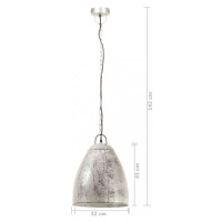 Závesná lampa strieborný kov Dekorhome 32 cm