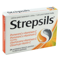 STREPSILS Pomaranč s vitamínom C 24 past