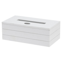 Box na vreckovky Beatty biela, 25 x 13,5 x 9 cm