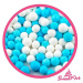 SweetArt cukrové perly modré a biele 7 mm (80 g) - dortis - dortis
