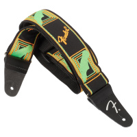 Fender Neon Monogram Strap Green/Orange