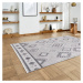 Sivý prateľný koberec s prímesou bavlny 122x170 cm Whisper – Think Rugs