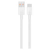 Nabíjací a dátový kábel USB, USB Type-C, 100 cm, 6000 mA, 66 W, rýchle nabíjanie, Huawei, biely,