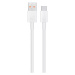 Nabíjací a dátový kábel USB, USB Type-C, 100 cm, 6000 mA, 66 W, rýchle nabíjanie, Huawei, biely,