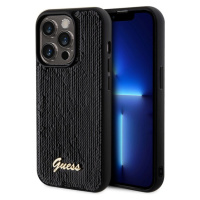 Guess Sequin Script Logo Zadný Kryt pre iPhone 14 Pro Black