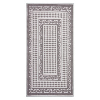 Sivo-béžový bavlnený koberec Vitaus Olivia, 60 × 90 cm