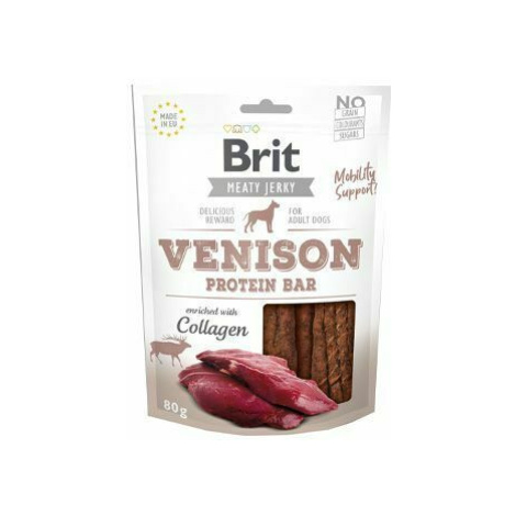 Proteínová tyčinka Brit Jerky Venison 80g + Množstevná zľava