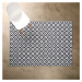 COLOUR CLASH Vonkajší koberec mozaika 200 x 150 cm - čierna/biela