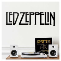Drevený obraz - Logo Led Zeppelin, Čierna