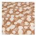 Hnedý/béžový bavlnený pléd na dvojlôžko 220x265 cm Foliage – BePureHome
