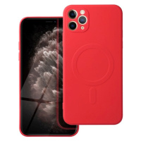 Silicone Mag Cover case compatible s MagSafe pre IPHONE 11 PRO MAX red