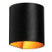 Moderné nástenné svietidlo čierne s mosadzou - Sabbio
