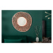 Estila Art-deco okrúhle nástenné zrkadlo Girvan medenej farby 110cm
