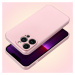Silikónové puzdro na Apple iPhone 7/8/SE 2020/SE 2022 Metallic ružové