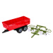 RAMIZ Traktor na obracanie sena so sklápačom pre deti ZRC.550-12D