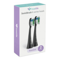 TRUELIFE Sonicbrush K-series heads standard black náhradné hlavice pre sonickú zubnú kefku 2 ks