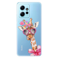 Odolné silikónové puzdro iSaprio - Lady Giraffe - Xiaomi Redmi Note 12 5G