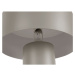 Sivá stolová lampa Leitmotiv Tubo, výška 23 cm