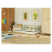 Benlemi Jednolôžková posteľ z dreva SAFE 5v1 so zábranou a prístelkou Zvoľte farbu: Transparentn