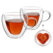 Termo poháre, set 2 ks, šálka Heart v tvare srdca, 250 ml, HOTCOOL TYP 3
